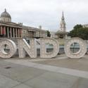 London sign on Trafalgar Square
