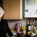 Fuel poverty action plan- woman with her new boiler
