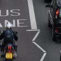 Motorbikes bus lane
