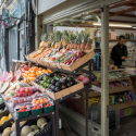 Fruit stall outside London shop