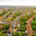 View of London residential area