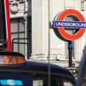 Bus, taxi and underground sign