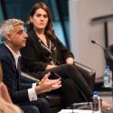 The Mayor, Sadiq Khan discussing housing issues at Cosmopolitan 'Home Made' event in City Hall.